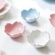 Creative Japanese Sakura Ceramic Dish Cherry Blossom Kawaii Plate Sauce Dish Flower Bowl for Kitchen Sauce Vinegar Dishes